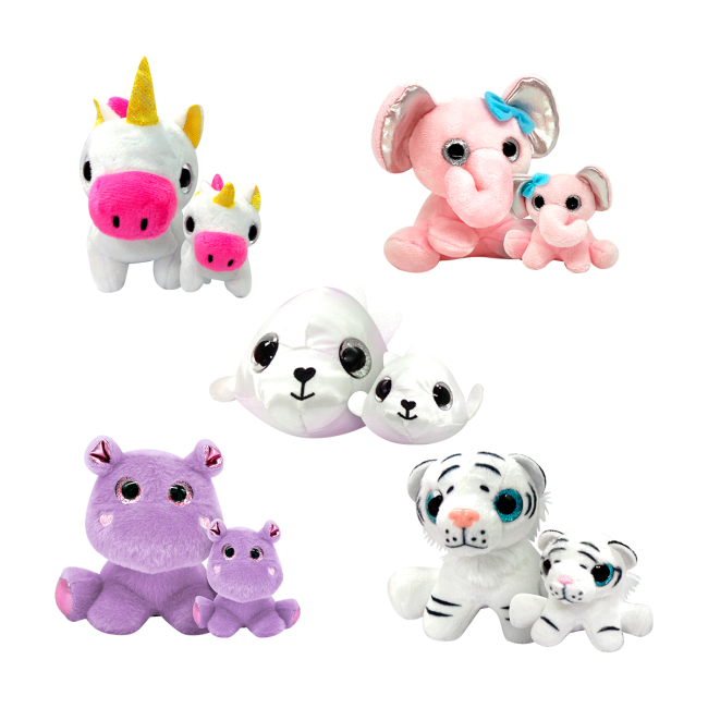 Мягкие животные - Мягкая игрушка-сюрприз Surprizamals S4 Мама и малыш (SU03511-5016)#2