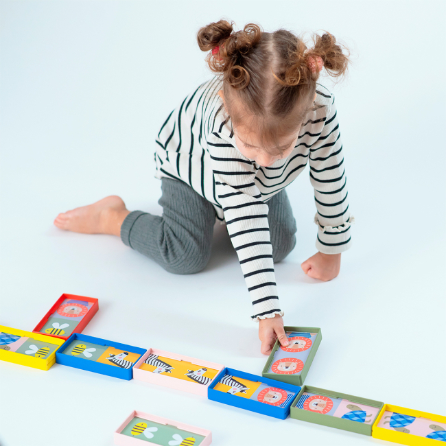 Настільні ігри - Розвиваюча гра Taf Toys Моє перше доміно Савана (12865)#5