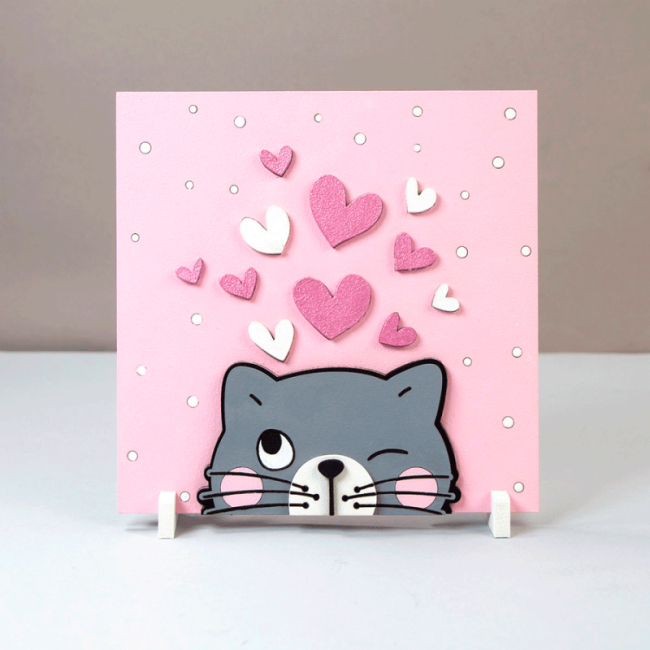 Наборы для творчества - 3D картина Rosa Talent Котенок 18 х 18 см (N0003529)#2