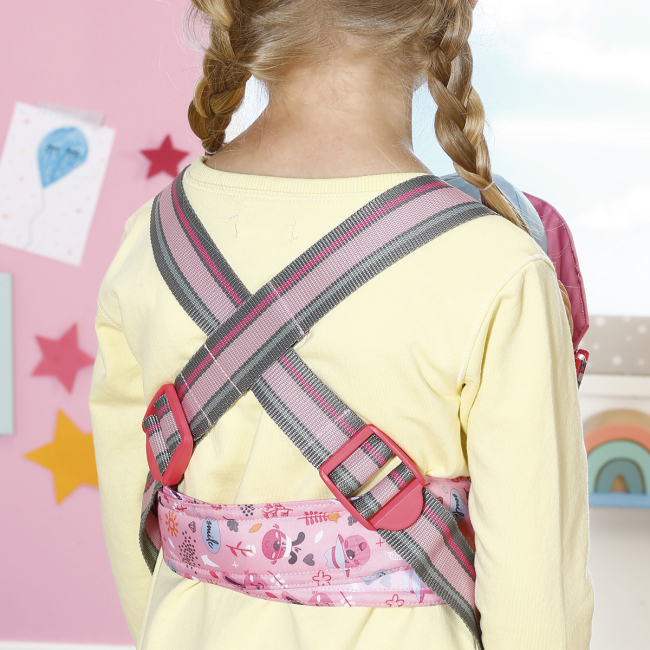 Одежда и аксессуары - Рюкзак-кенгуру для куклы Baby Born День Рождения Рядом с мамой (832462)#7