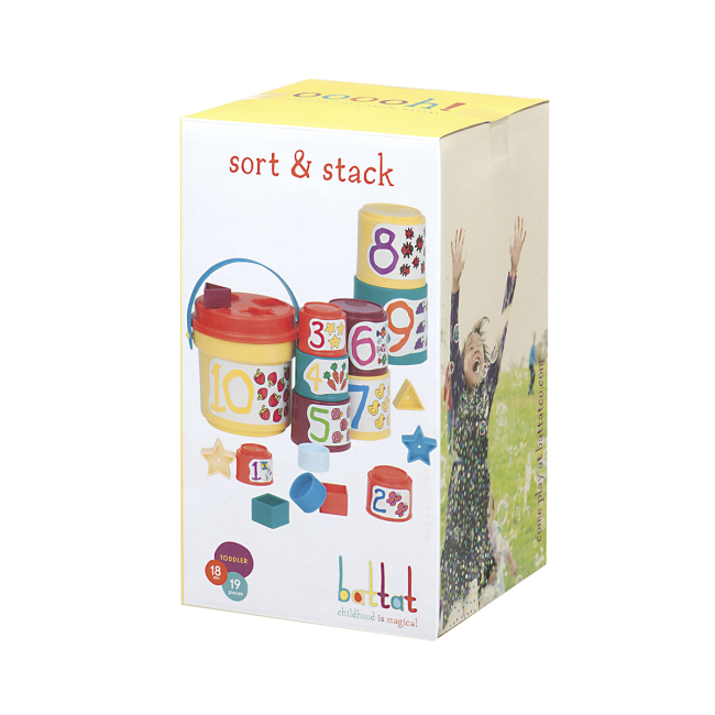Развивающие игрушки - Игровой набор Battat Lite Сортер-пирамидка (BT2611Z)#2