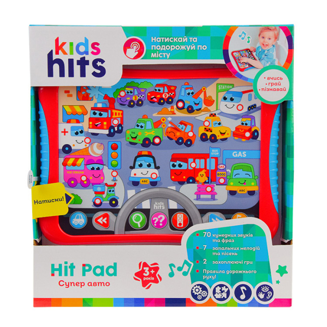 Развивающие игрушки - Интерактивный планшет Kids Hits Супер авто (KH01/008)#2