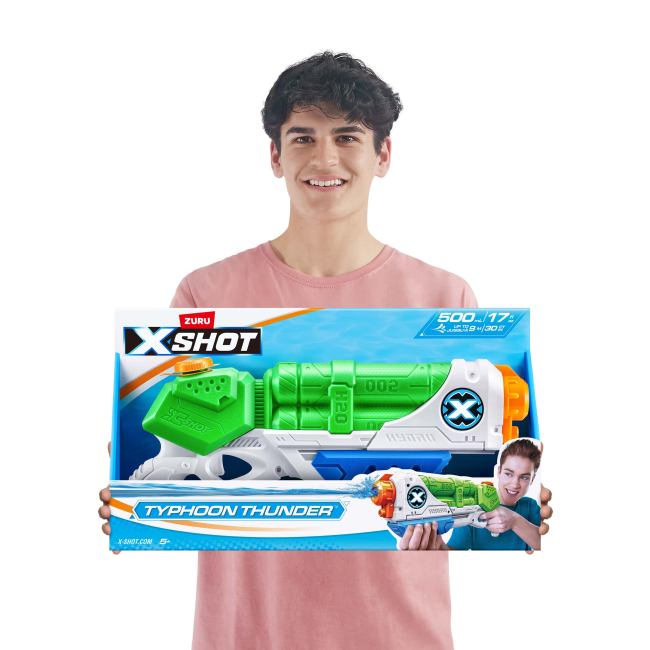 Водное оружие - Водный бластер X -Shot Warfare Medium Typhoon Thunder (01228R)#6