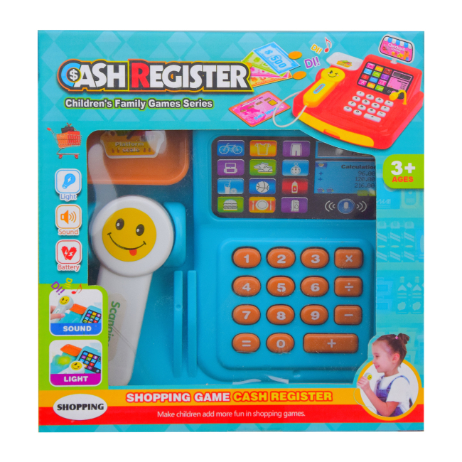 Наборы профессий - Кассовый аппарат Shantou Jinxing Cash register голубой (777-21/23/24/2)#2