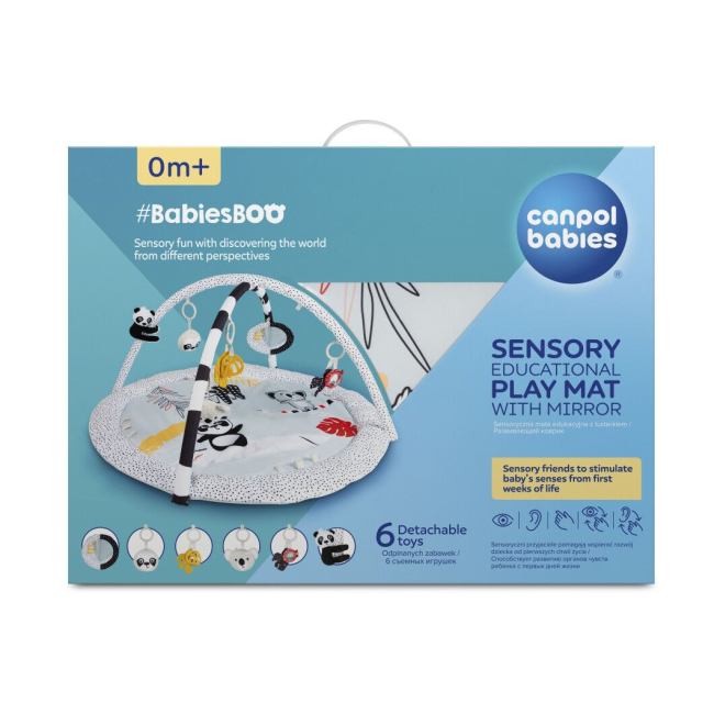 Развивающие коврики - Коврик развивающий Canpol babies BabiesBoo с зеркальцем (68/092)#7