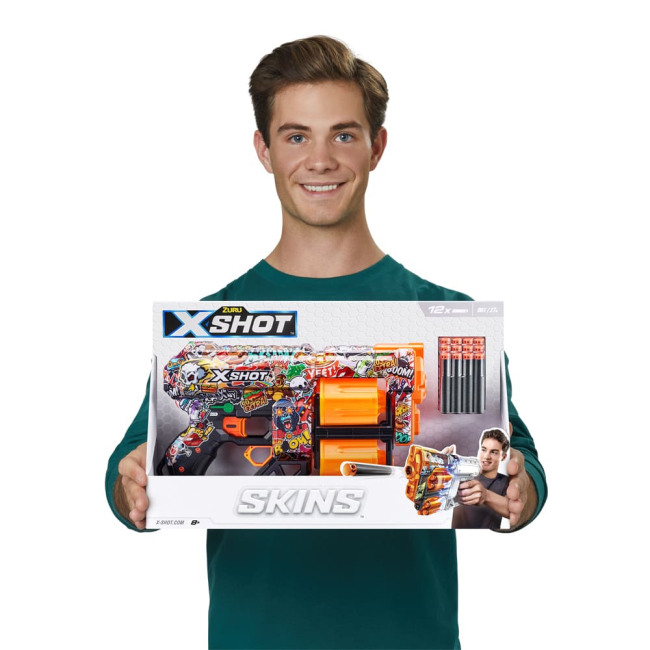 Помповое оружие - Скорострельный бластер X-Shot Skins Dread Sketch (36517H)#5