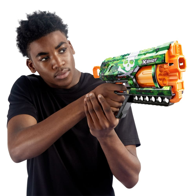 Помповое оружие - Скорострельный бластер X-Shot Skins Griefer Camo (36561H)#5