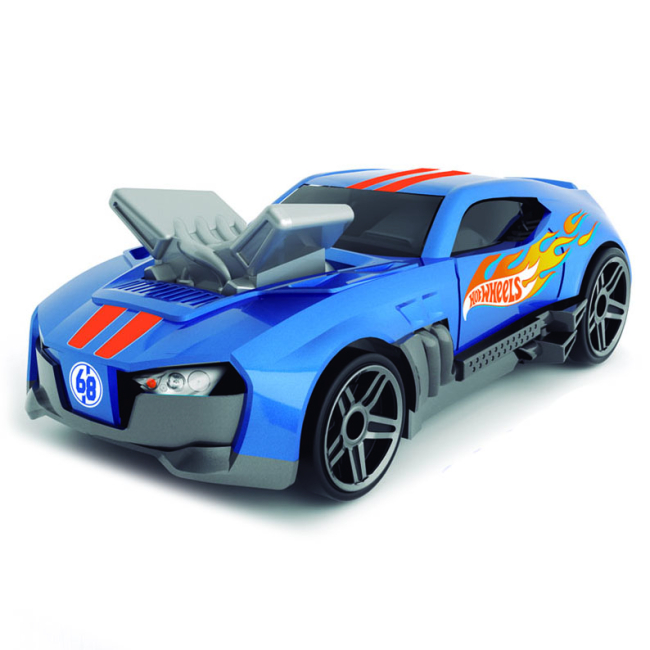 Паркинги и гаражи - Гоночный автомобиль-гараж Hot Wheels Синий 2 в 1 (HWCC15)#2