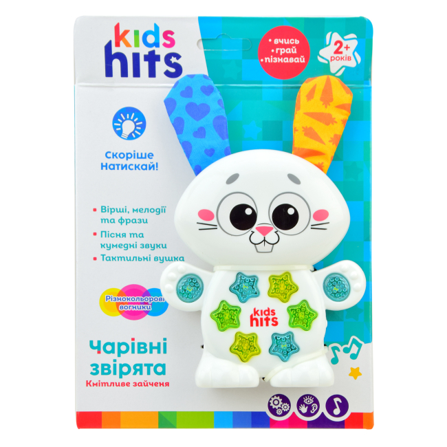 Развивающие игрушки - Музыкальная игрушка Kids Hits Очаровательные зверята Сообразительный зайчонок (KH09/003)#2