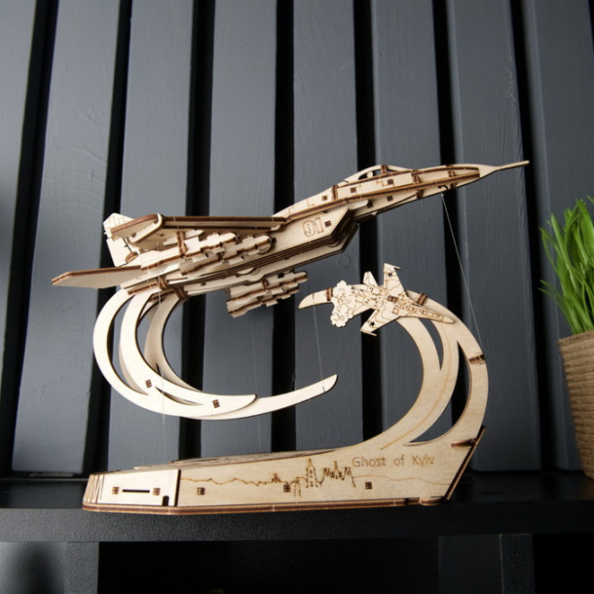 3D-пазли - Тривимірний пазл Ukrainian Gears Привид Києва (70191)#5