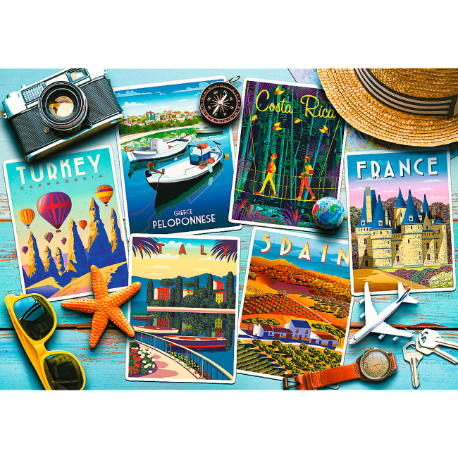 Пазлы - Пазлы Trefl Открытки из отпуска 1000 элементов (10714)#2