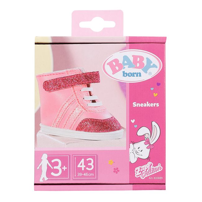 Одежда и аксессуары - Обувь для куклы Baby Born Розовые кеды (833889)#2