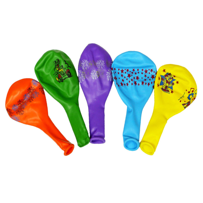 Аксессуары для праздников - Шарики Party House Пастель с рисунком 5 штук (8025548910101)#2