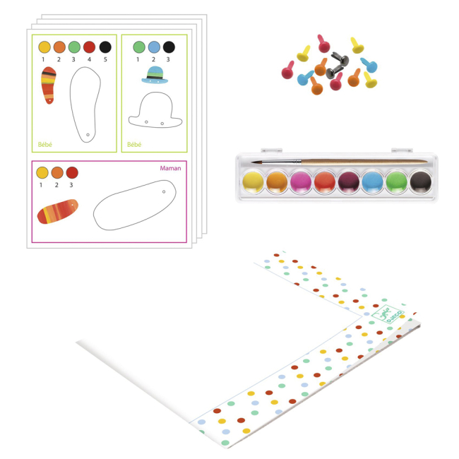 Наборы для творчества - Набор для раскрашивания DJECO Семейка лисиц (DJ09897)#2