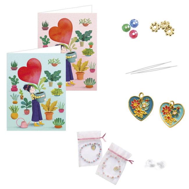 Набори для творчості - Набір для виготовлення браслетів DJECO Серця (DJ00010)#2