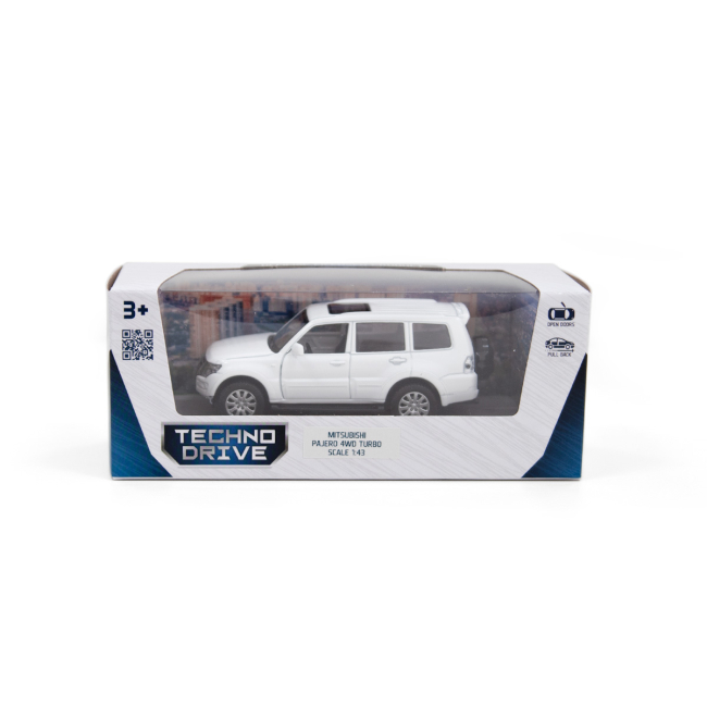 Автомодели - Автомодель TechnoDrive Mitsubishi 4WD Turbo белый (250283)#9