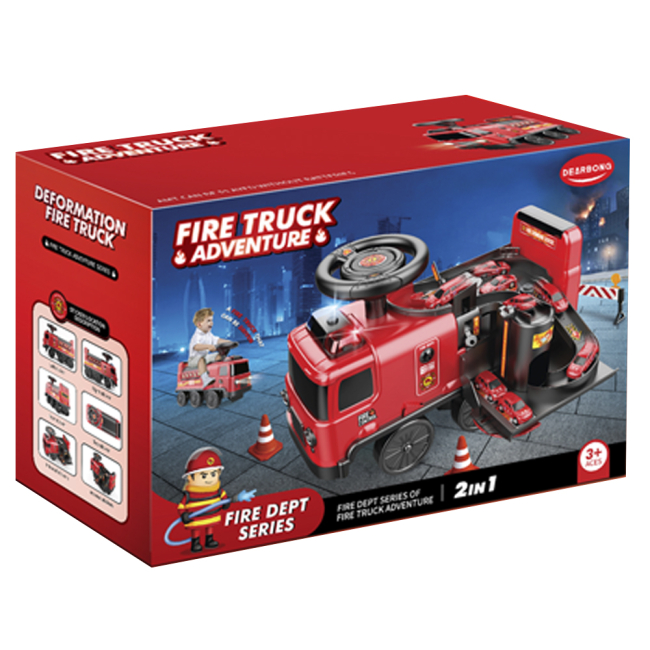 Электромобили - Электротолокар Dearbong Пожарная машина 2 в 1 (EPT755466)#2