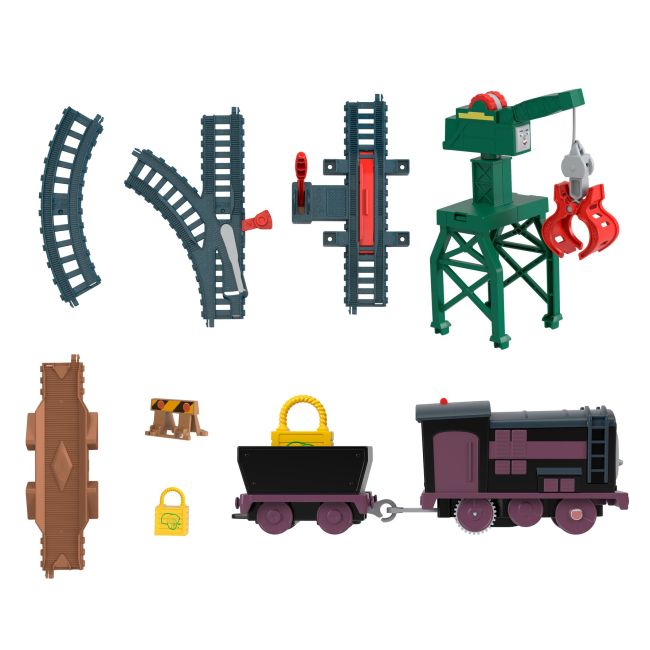 Железные дороги и поезда - Игровой набор Thomas and Friends Незабываемые приключения на острове Diesel and Cranky Dellvery Duo (HGY78/HHW05)#4