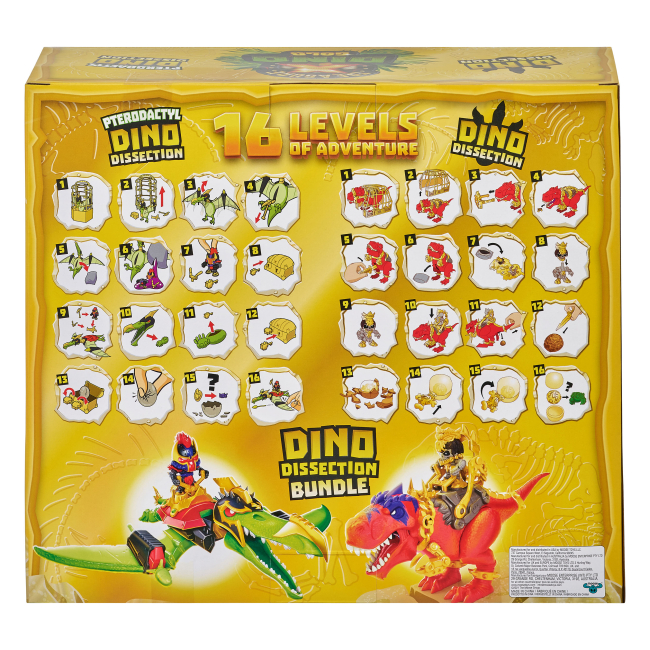 Фігурки тварин - Ігровий набір Treasure X Dino gold Динозавр та Птеродактиль зі скарбами (123114)#5