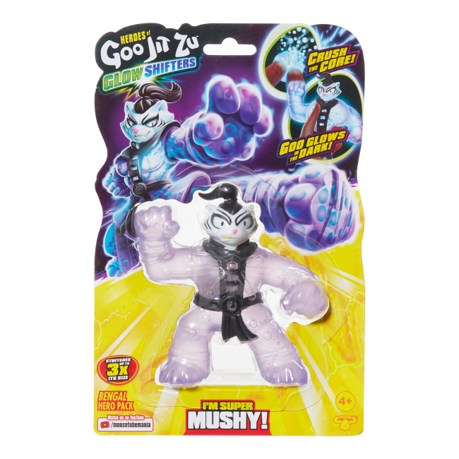 Антистресс игрушки - Стретч-антистресс Goo Jit Zu Glow shifters Бенгал (123018)#2