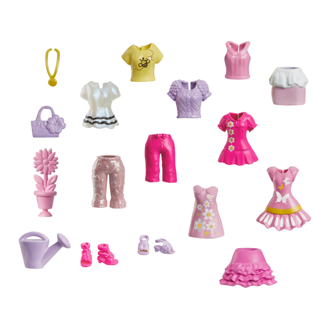 Ляльки - Ігровий набір Polly Pocket Стильний гардероб модниці блондинка та собака (HKV88/5)#2