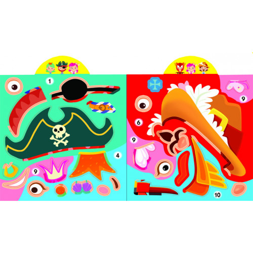 Розмальовки та актівітібуки (2-6 років) - Книжка «Грайка-розвивайка Карнавал 59 великих наліпок» (9789669874771)#4