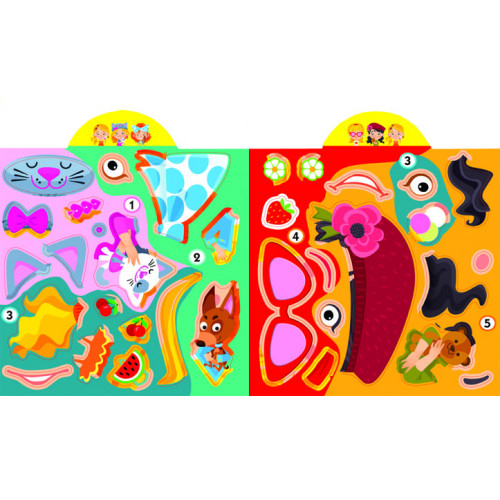 Розмальовки та актівітібуки (2-6 років) - Книжка «Грайка-розвивайка Модниці-подружки 63 великі наліпки» (9789669873309)#4