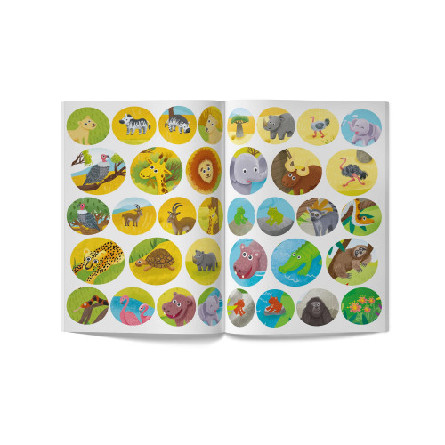 Розмальовки та актівітібуки (2-6 років) - Книжка «Інтерактивні наліпки Зоопарк» (9786175473368)#4