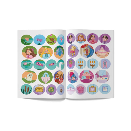 Розмальовки та актівітібуки (2-6 років) - Книжка «Інтерактивні наліпки Принцеси» (9786175473399)#4