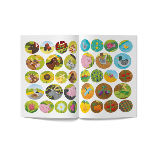 Розмальовки та актівітібуки (2-6 років) - Книжка «Інтерактивні наліпки Ферма» (9786175473375)#2