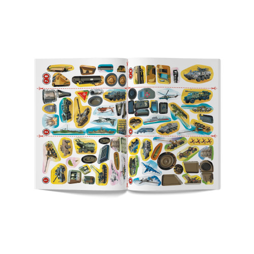 Раскраски и активитибуки (2-6 лет) - Книжка « Меганаліпки Військова техніка» (9786175473696)#2