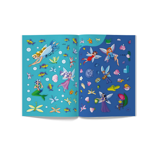 Розмальовки та актівітібуки (2-6 років) - Книжка « Меганаліпки Чарівні феї» (9786175473443)#6