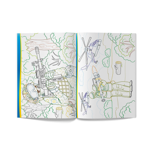 Товары для рисования - Раскраска Crystal book Защитники Украины (9786175473580)#2