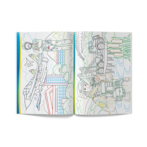 Товары для рисования - Раскраска Crystal book Защитники Украины (9786175473580)#5