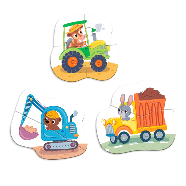 Пазли - Пазл Dodo Транспорт 3 в 1 (300392)#2