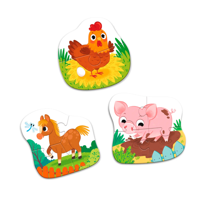 Пазли - Пазл Dodo День на фермі 3 в 1 (300394)#2