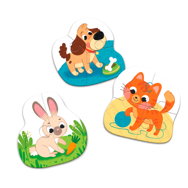 Пазли - Пазл Dodo Домашні тварини 3 в 1 (300395)#2