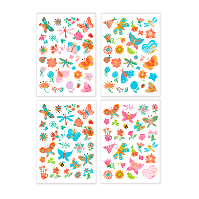 Косметика - Набор временных татуировок Dodo Цветочные мечты (301101)#2