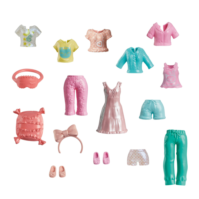 Ляльки - Ігровий набір Polly Pocket Стильний гардероб модниці темне волосся та кіт (HKV88/6)#2