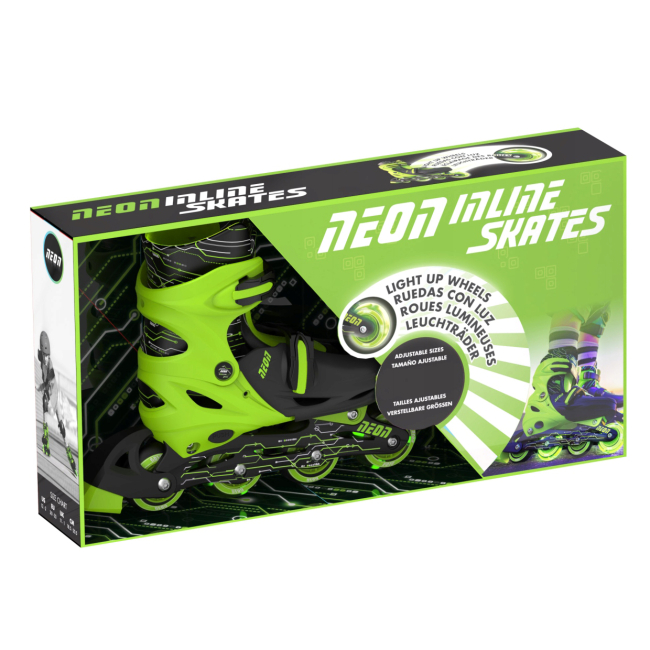 Ролики детские - Роликовые коньки Neon Inline skates зеленый 30-33 (NT07G4)#4