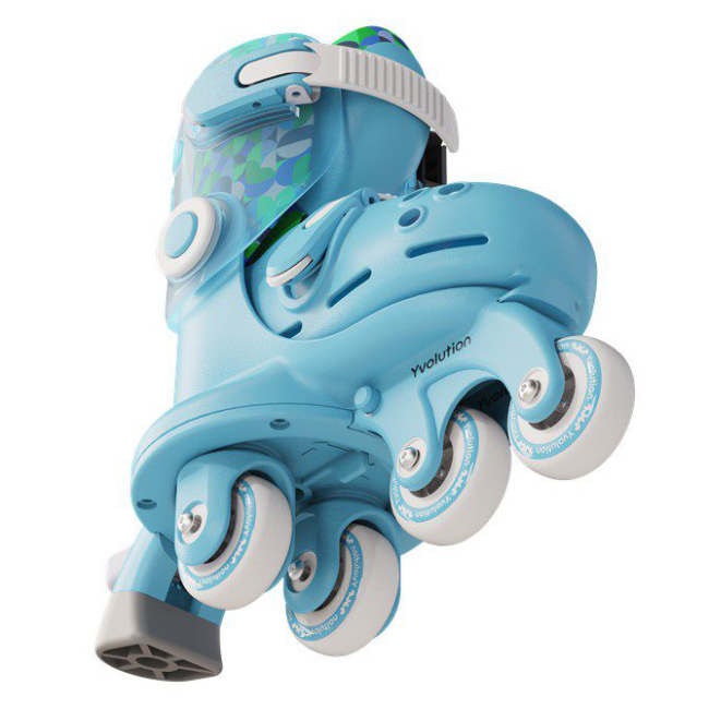 Ролики детские - Роликовые коньки Yvolution Switch Skates голубые 24-28 (YR25B4)#5