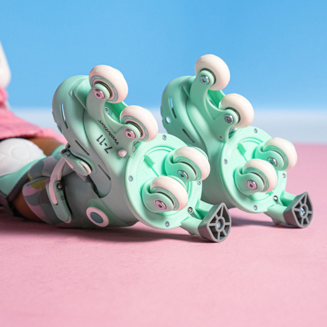 Ролики детские - Роликовые коньки Yvolution Switch skates салатовые 23-28 (YR25G4)#7