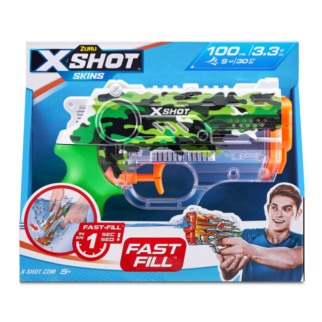 Водна зброя - Водний бластер X-Shot Skins Fast fill Nano Jungle camo (11853B)#3