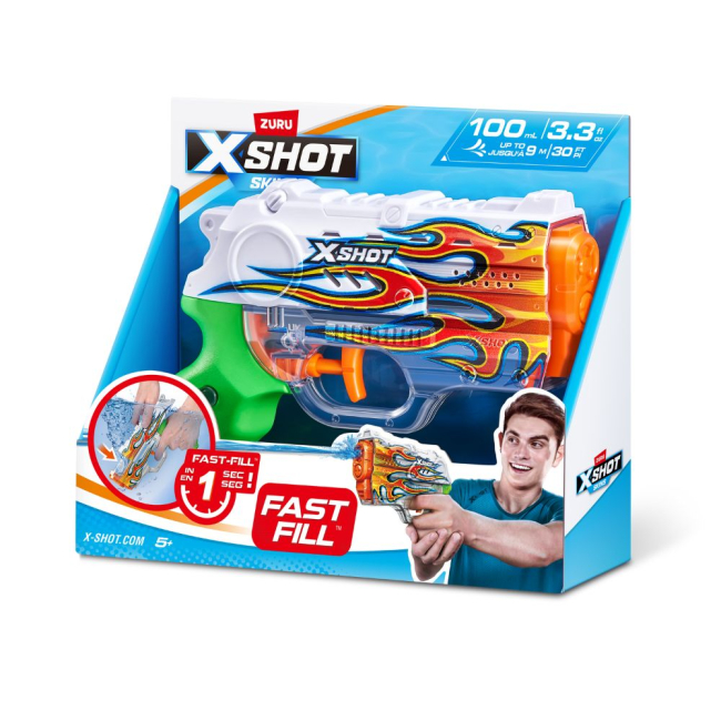 Водна зброя - Водний бластер X-Shot Fast Fill Skins Nano Inferno (11853D)#4
