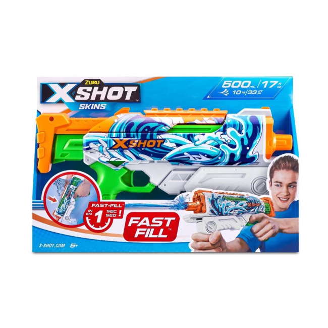 Водна зброя - Водний бластер X-Shot Fast Fill Skins Hyperload Waves (11854A)#3