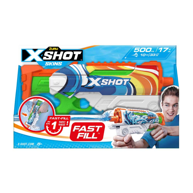 Водное оружие - Водный бластер X-Shot Fast Fill Skins Hyperload Malibu (11854B)#2