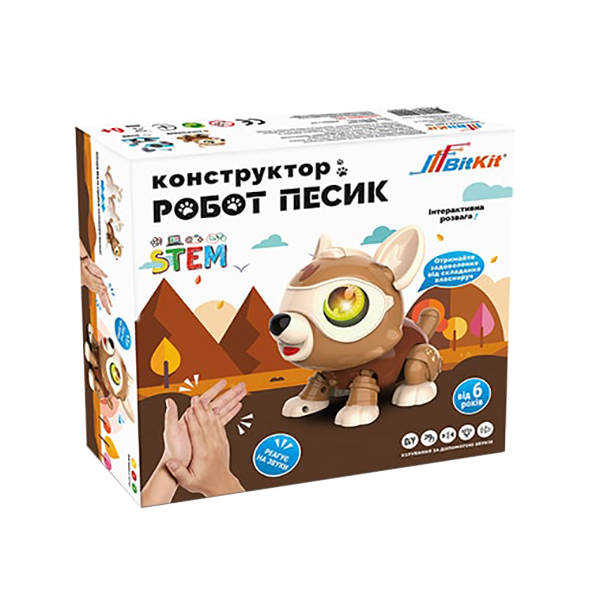 Роботы - Конструктор BitKit Песик умный робот белый (DIY013)#3