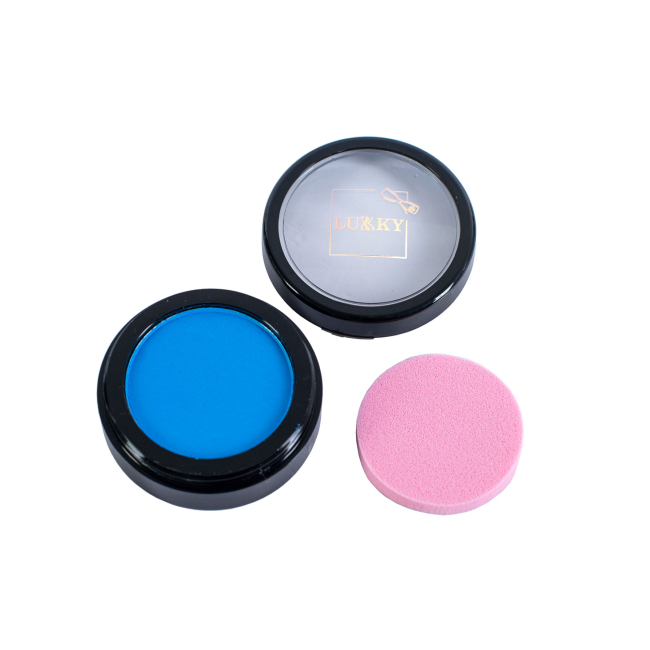 Косметика - Детский пудровый мел для волос Lukky голубой со спонжем (T11916)#2