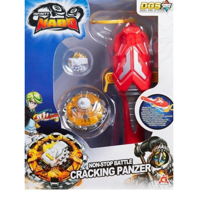 Волчки и боевые арены - Волчок Infinity Nado V Original Cracking Panzer Быстрый панцирь (EU634304)#4