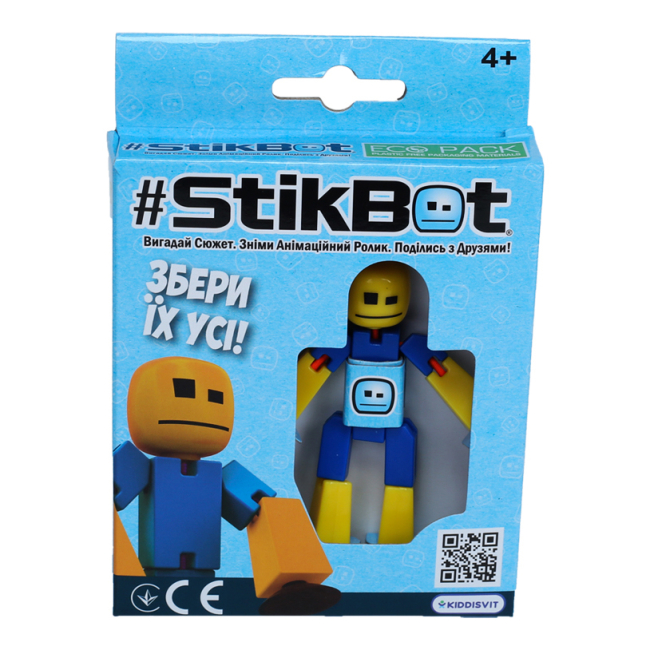 Фигурки персонажей - ​Фигурка для анимационного творчества Stikbot сине-желтая (TST616-23UAKDBl)#2